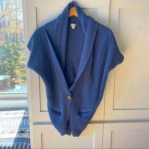 Cozy blue cable knit sweater
